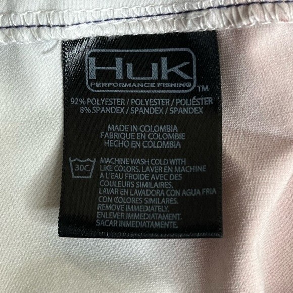 Huk Performance Fishing KC Scott Blue Marlin Board Shorts Flag Patriotic Men 30 - Picture 10 of 14